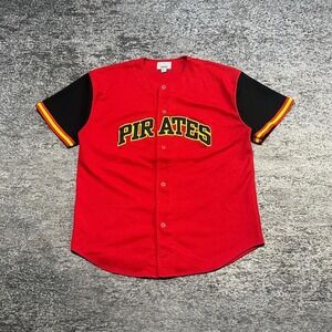 Pittsburgh Pirates Starter Jersey Mens XL Red Black Vintage 90s MLB